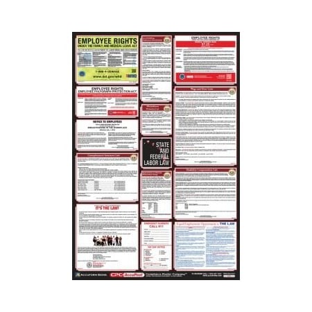 Accuform OSHA SAFETY POSTER COMBO STATE, PPG300HI PPG300HI